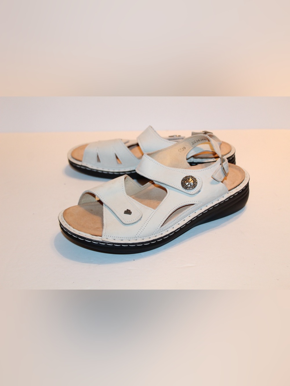 Finn Comfort Barbuda Leather Sandals Size EU 39/ US 8.5 Womens NEW